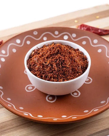 Guntur Vellulli Karam garlic spice mix online - authentic Andhra garlic karam podi from Tenali Ruchulu