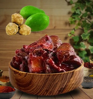 Bellam Avakaya - Authentic Andhra Jaggery Mango Pickle Homemade Style