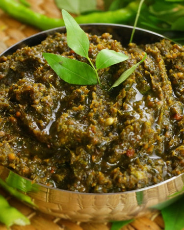 Karivepaku Pickle - Authentic Andhra Curry Leaves Pickle Homemade Style.