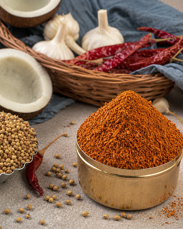 Kobbari Karam Podi - Andhra Style Coconut Chutney Powder