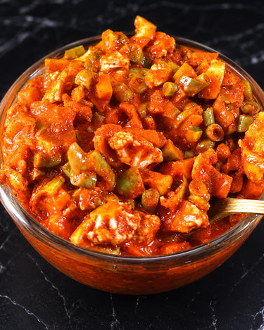 Mixed Veg Pickle - Spicy Andhra Homemade Vegetable Pickle