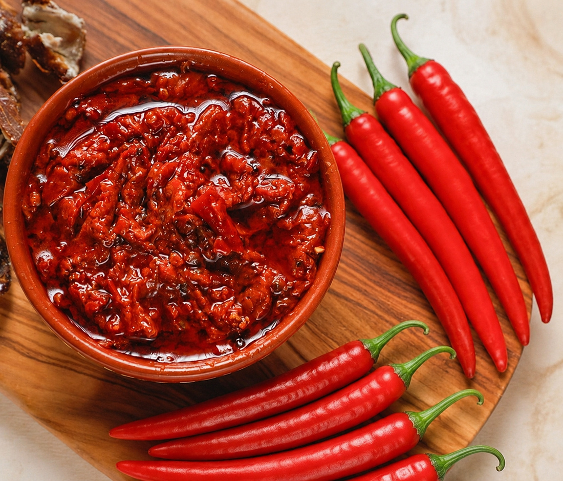 Pandu Mirchi Pickle - Spicy Andhra Style Red Chilli Pickle