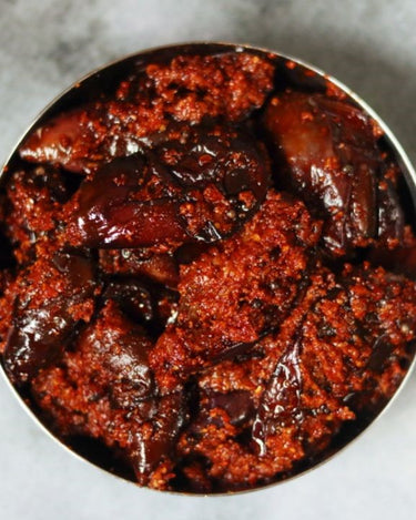 Vankaya Pickle - Authentic Andhra Brinjal Pickle Homemade Style