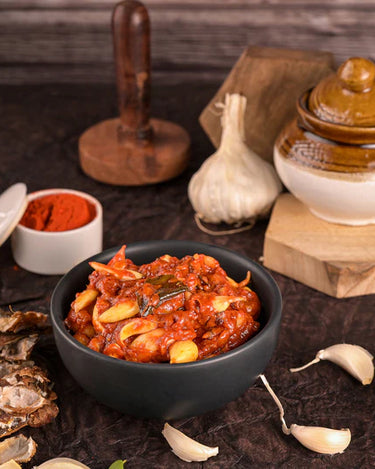 Authentic Andhra Vellulli Pickle - Homemade Garlic Pickle